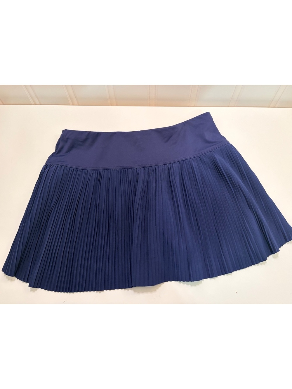 Lucky in Love Women's Pleated Athletic Skirt Size Small Blue Tennis Golf Skort